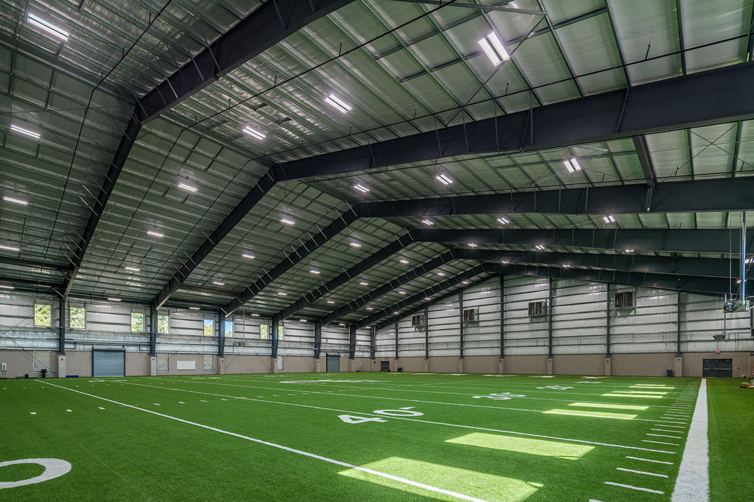 High School Indoor Practice Facility interior