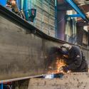 worker metal grinding