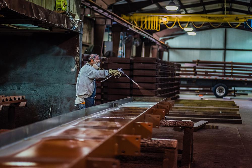 painting metal surface
