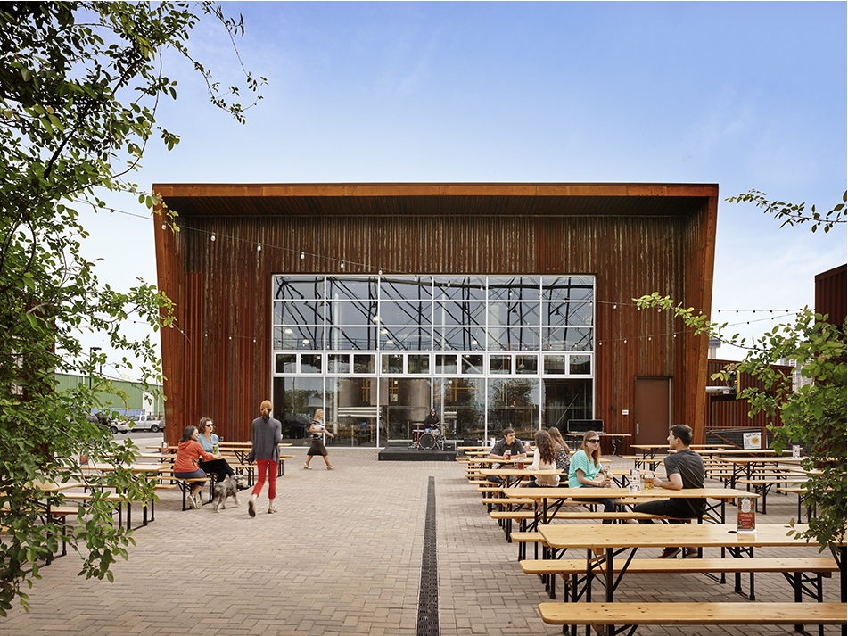 restaurant metal building exterior