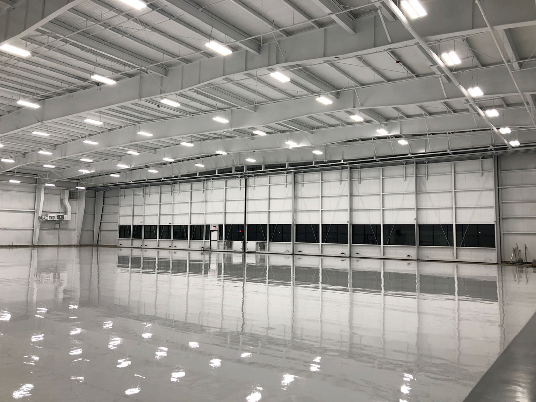 Waco Aircraft Corp interior hangar