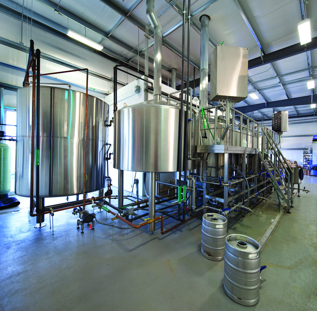 Sunken City Brewery interior brewing room