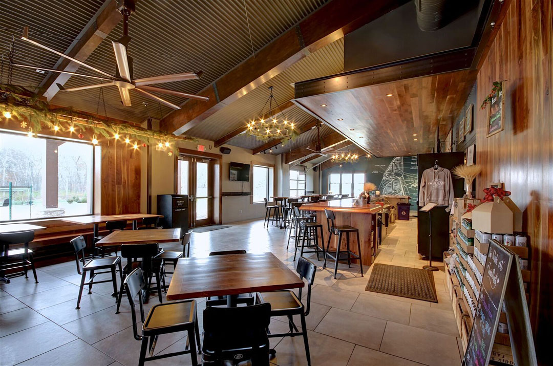Twin Oast Brewing interior tasting room